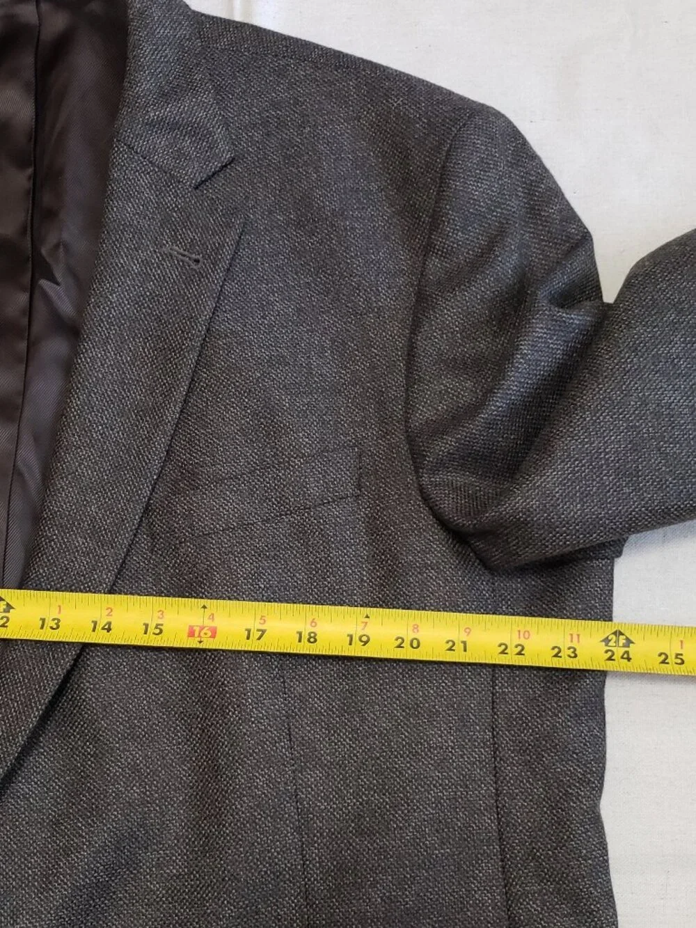 Daniel Cremieux Men's 48L Gray Tweed Wool Sports Coat Jacket Blazer Herringbone